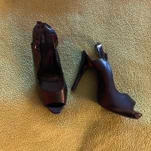 Apt. 9 Black Strapped Stilettos